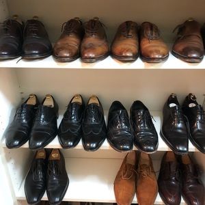 Menswear shoes suits shirts ties knitwear